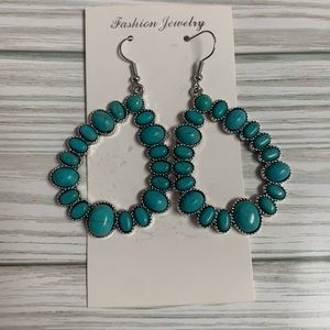 Turquoise Hoop Earrings